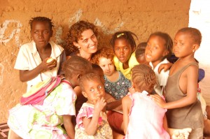 Mother-daughter fieldwork team, rural Guinea-Bissau (2010) by Joanna Davidson