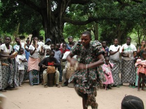 Wedding dance, rural Guinea-Bissau (2003) by Joanna Davidson